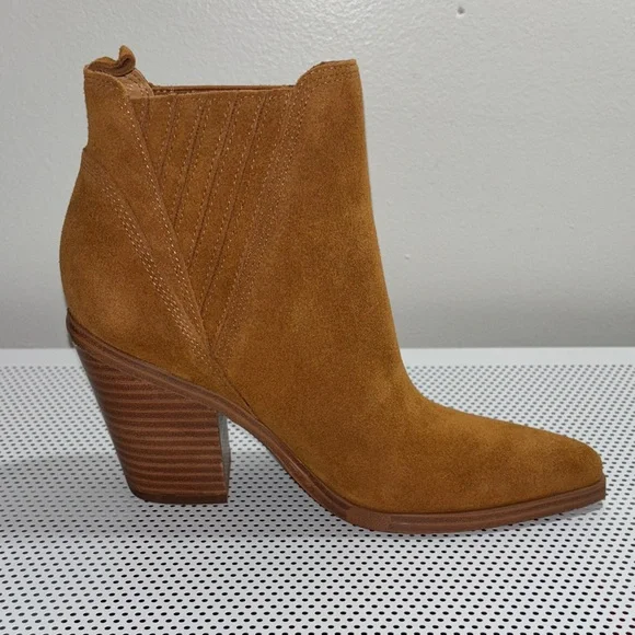 🆕 NWOT Marc Fisher Gadri Rhum Suede Ankle Booties - Picture 7 of 9